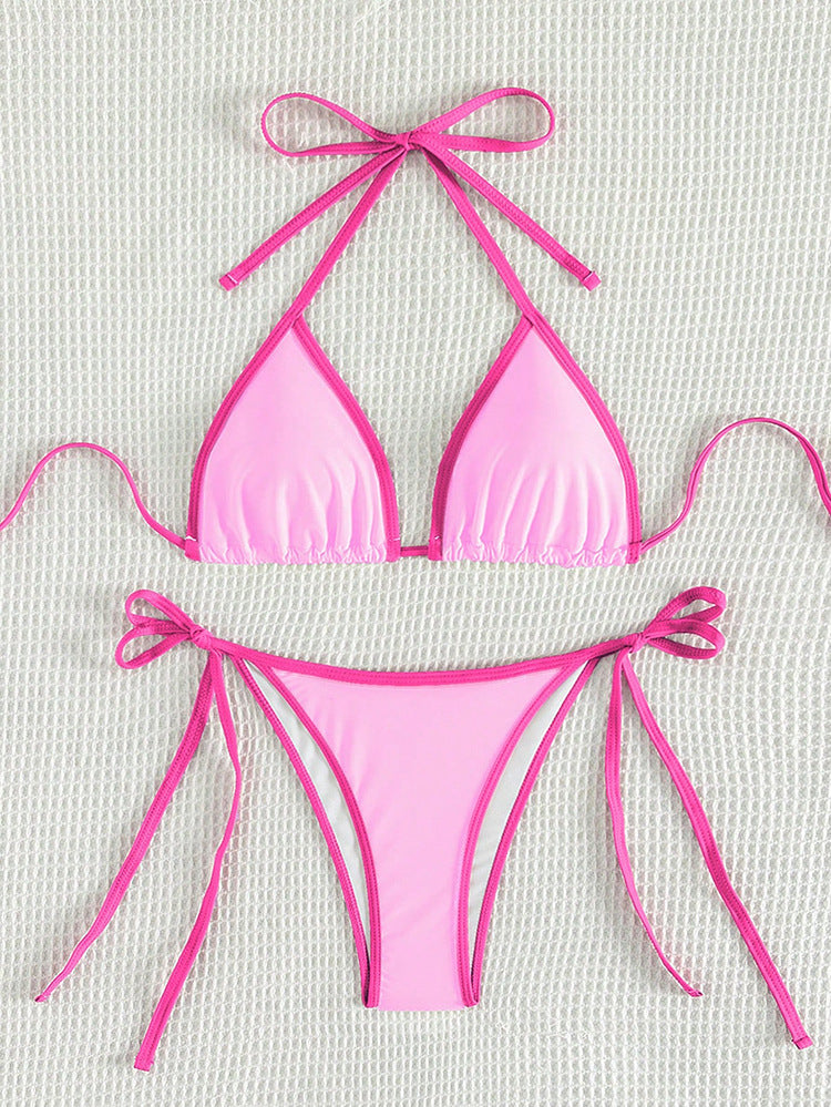 Damen Triangel-Bikini mit verstellbaren Bändern EB