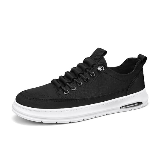 Herren urbaner Komfort‑Sneaker mit geprägtem Seitenmuster, gepolsterter Schnürlasche und dämpfender Luftkapselsohle EB
