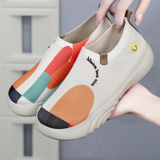 Damen Verspielte und bequeme Slip-On Sneakers EB