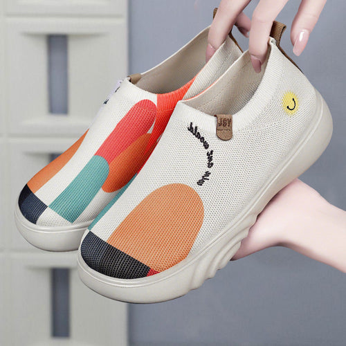 Damen Verspielte und bequeme Slip-On Sneakers EB