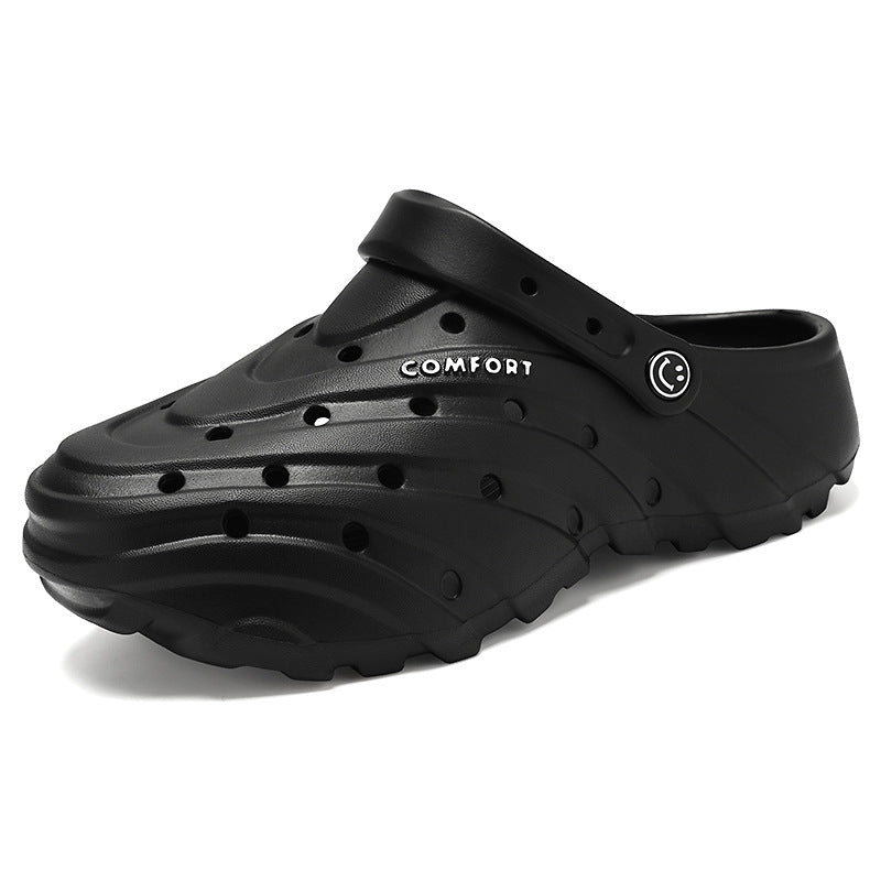 Unisex nan leichte perforierte Komfort-Clogs mit ergonomischer EVA-Sohle und verstellbarem Fersenriemen EB