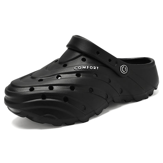 Unisex nan leichte perforierte Komfort-Clogs mit ergonomischer EVA-Sohle und verstellbarem Fersenriemen EB