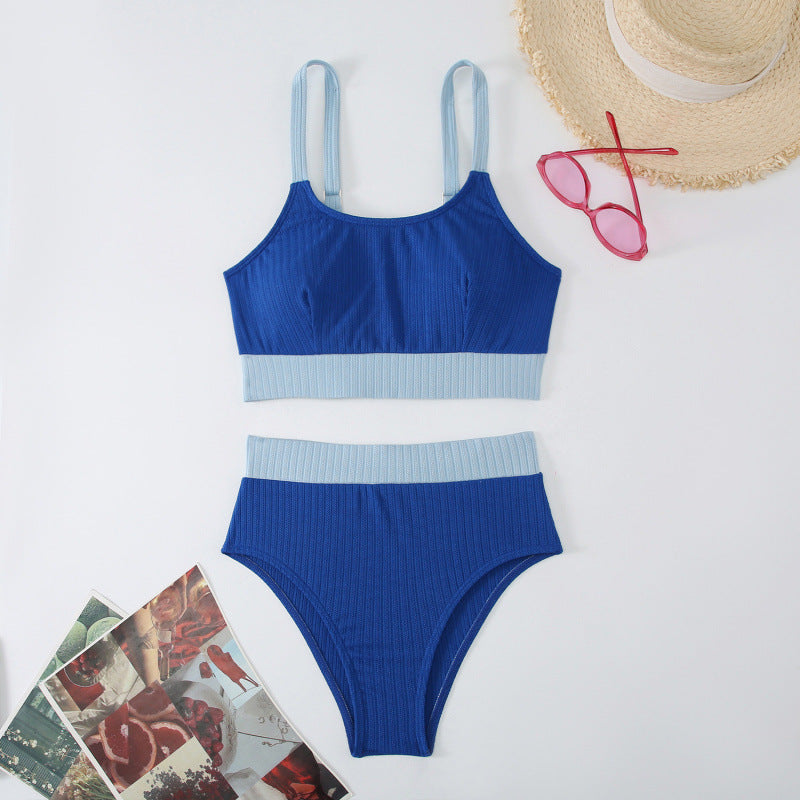 Damen Sport-Bikini-Set mit elegantem Design und verstellbaren Trägern EB