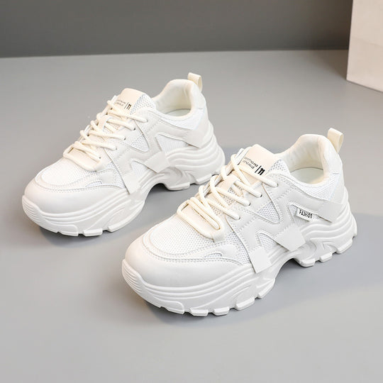 Damen Sportliche Chunky Sneakers mit atmungsaktiver Obermaterialstruktur EB