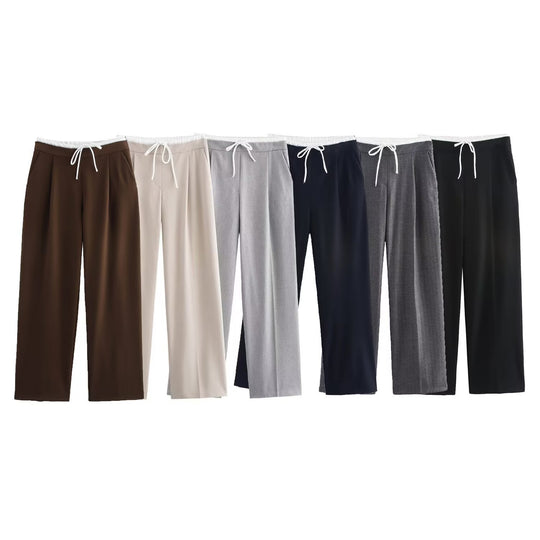 Damen elegante und bequeme Palazzo-Hose EB