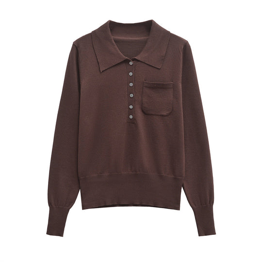 Damen Poloshirt mit Knopfleiste und Brusttasche EB