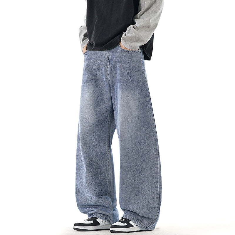 Damen Weit geschnittene Denim-Jeans im Vintage-Stil EB