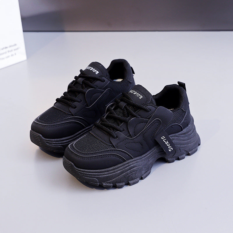 Damen Chunky Sneakers mit atmungsaktiver Mesh-Oberfläche und stoßdämpfender Sohle EB