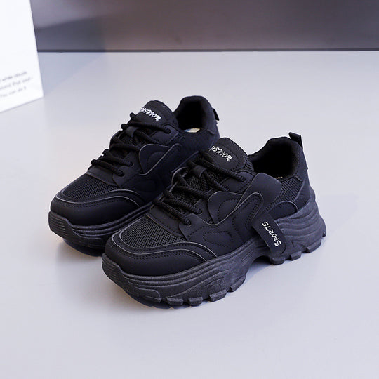 Damen Chunky Sneakers mit atmungsaktiver Mesh-Oberfläche und stoßdämpfender Sohle EB