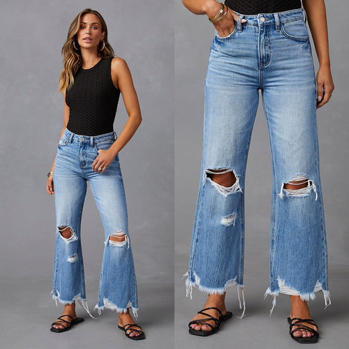 Damen Flared Jeans im Vintage-Style EB