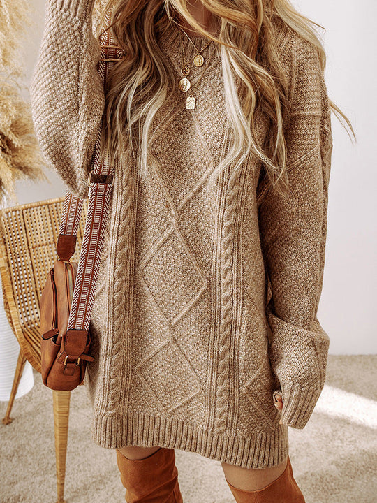 EB | Übergröße Gestricktes Sweatkleid für Damen
