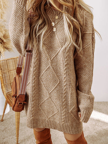 EB | Übergröße Gestricktes Sweatkleid für Damen