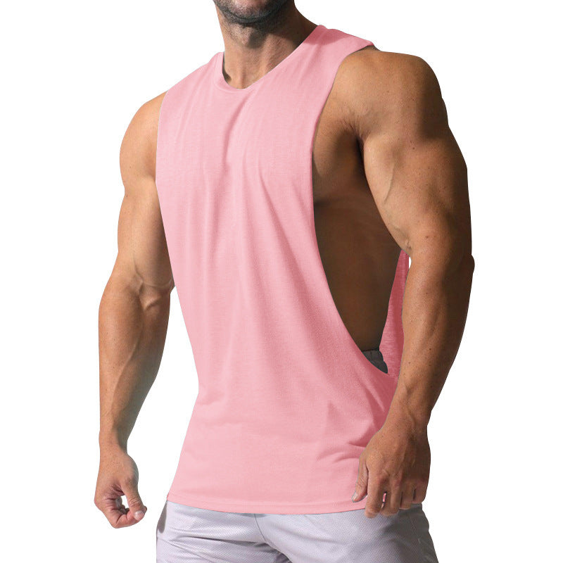 Herren Ärmelloses Sportshirt mit tiefem Rückenausschnitt und atmungsaktivem Material EB