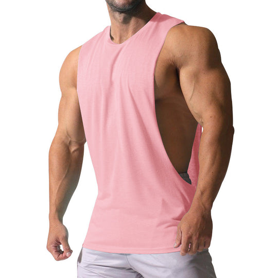 Herren Ärmelloses Sportshirt mit tiefem Rückenausschnitt und atmungsaktivem Material EB
