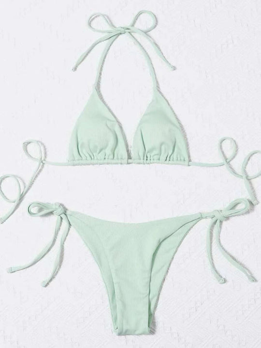 Damen Triangel-Bikini mit raffinierter Rüschung EB