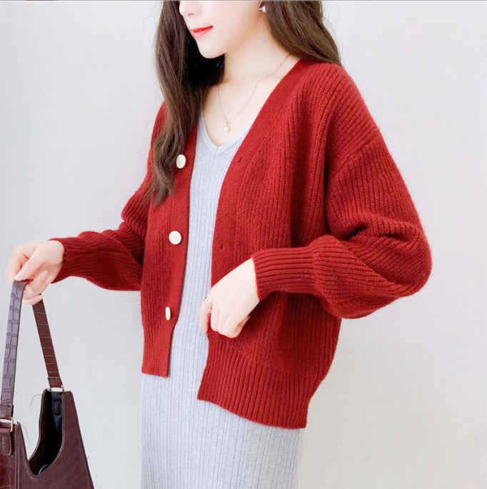 Damen Lässiger Strickcardigan EB
