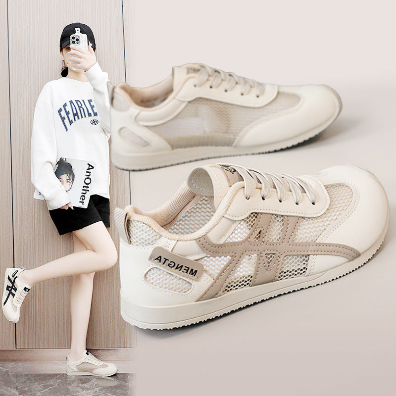 Damen Sportliche Freizeitschuhe mit atmungsaktivem Obermaterial und rutschfester Laufsohle EB