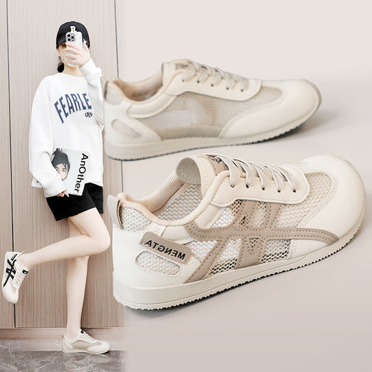Damen Sportliche Freizeitschuhe mit atmungsaktivem Obermaterial und rutschfester Laufsohle EB