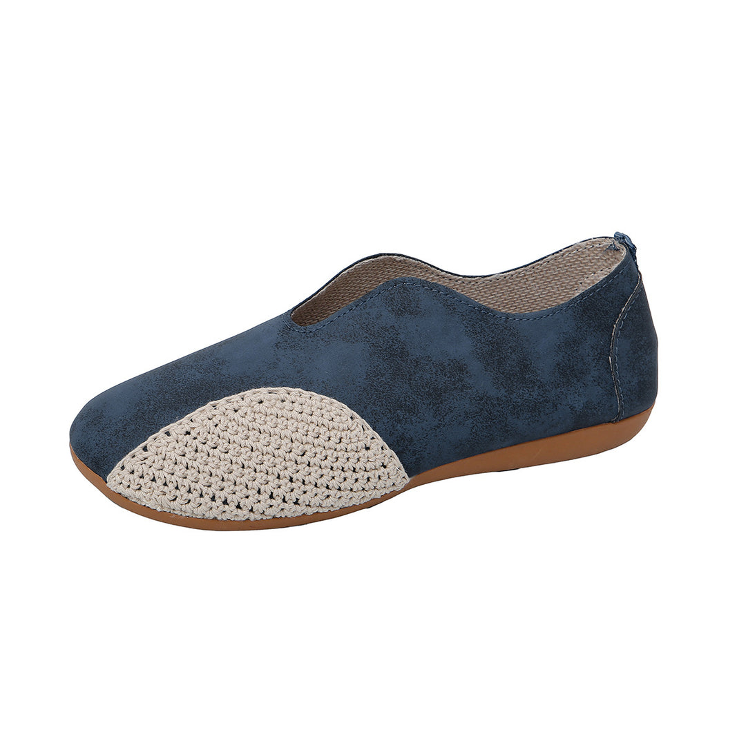 Damen Mokassins mit geflochtenem Design und rutschfester Sohle EB