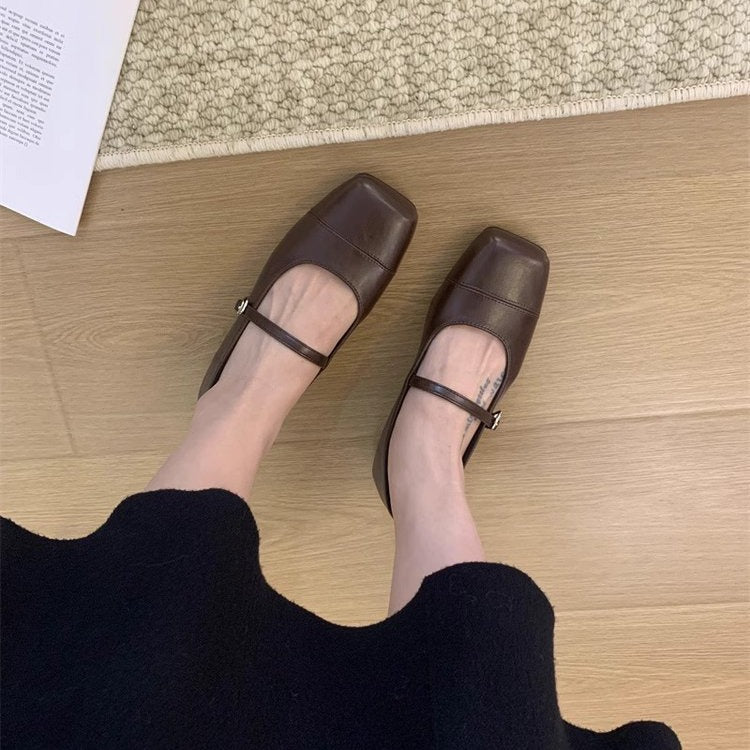 Damen Elegante Pumps mit bequemem Riemchendesign und breiter Sohle EB