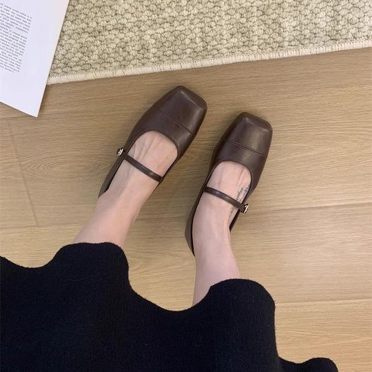 Damen Elegante Pumps mit bequemem Riemchendesign und breiter Sohle EB