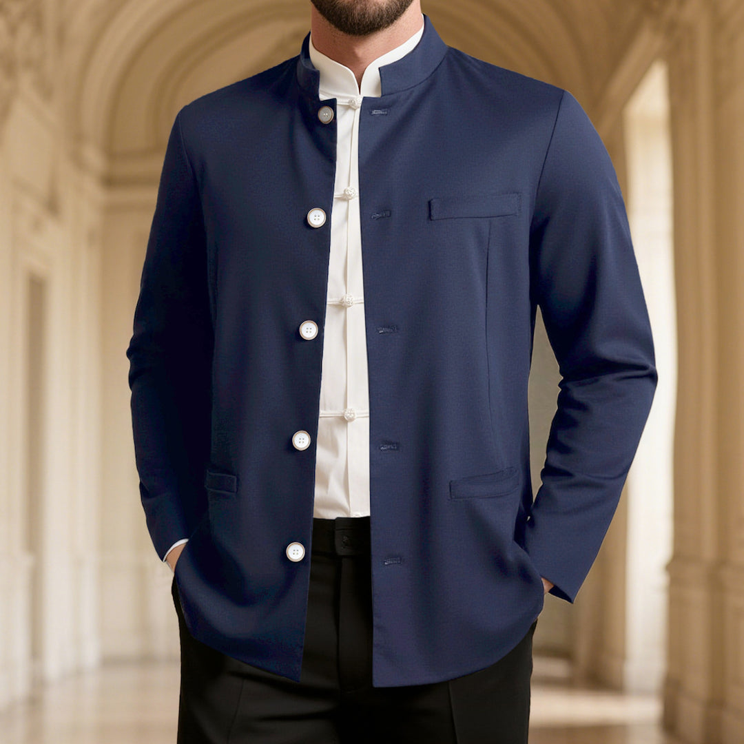 Herren modischer Stehkragenblazer EB