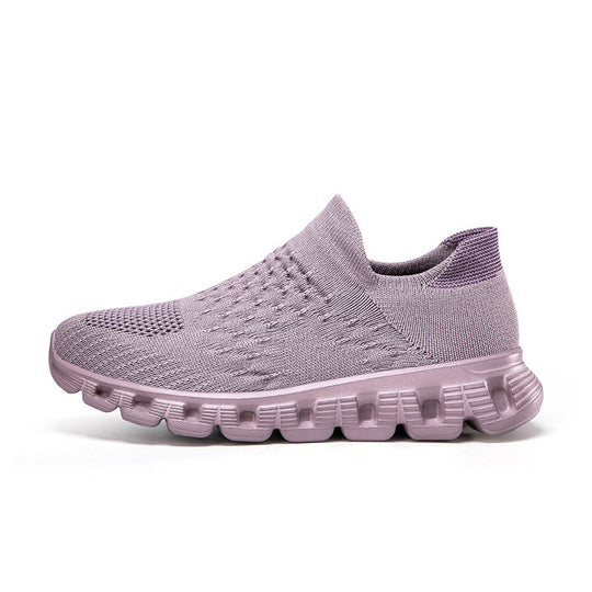 Damen Atmungsaktive Slip-On Sneakers mit dämpfender Sohle EB