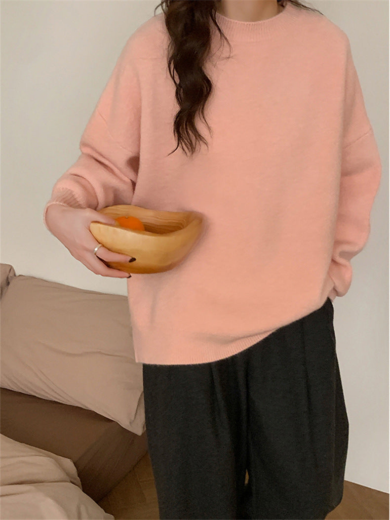 Damen Oversized Strickpullover mit weichem Material und lässigem Schnitt EB