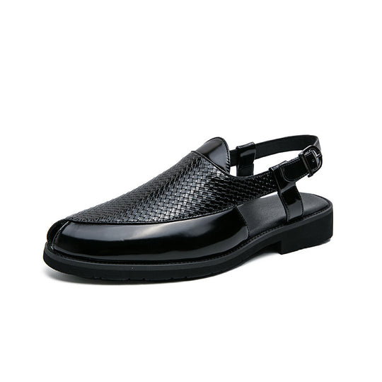 Herren Atmungsaktive Leder-Sandalen mit verstellbarem Riemensystem EB
