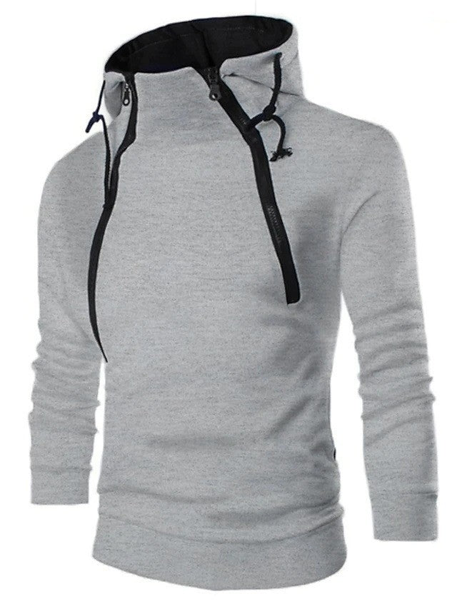 Herren moderne Kapuzenpullover mit praktischem Reißverschluss EB