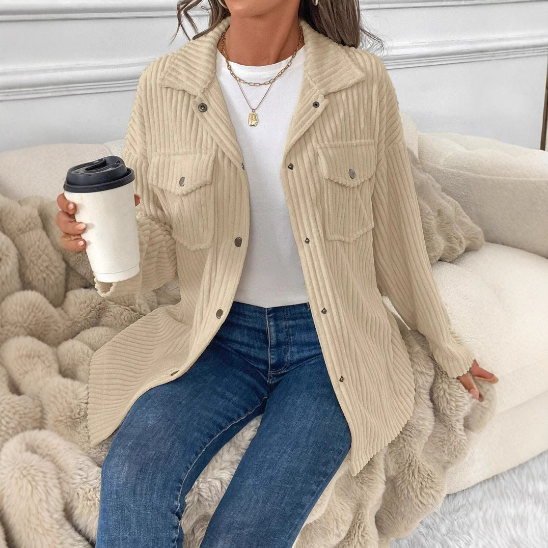 Damen Oversize Kordjacke EB