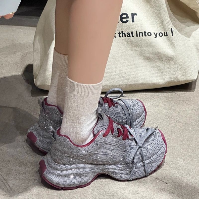 Damen Chunky-Plateau-Sneakers mit atmungsaktivem Mesh und sculpted Profil EB