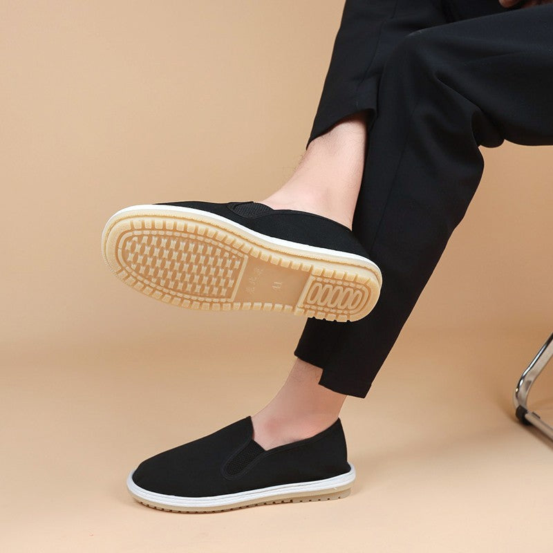 Damen Bequeme Slip-On Freizeitschuhe mit atmungsaktiven Einsätzen EB