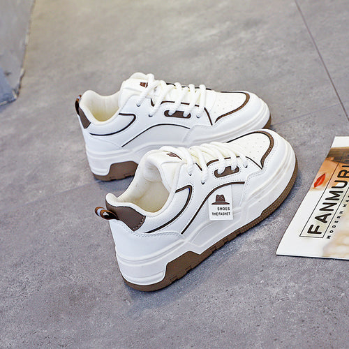 Damen sportliche Chunky Sneakers mit rutschfester Sohle und atmungsaktiver Struktur EB