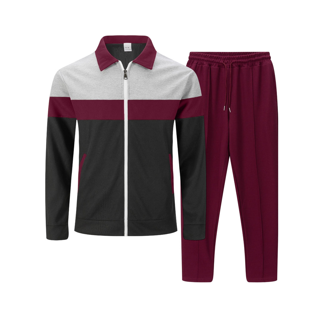 Herren moderdne Freizeitjacke mit kontrastierendem Design und lässigen Chinohosen EB