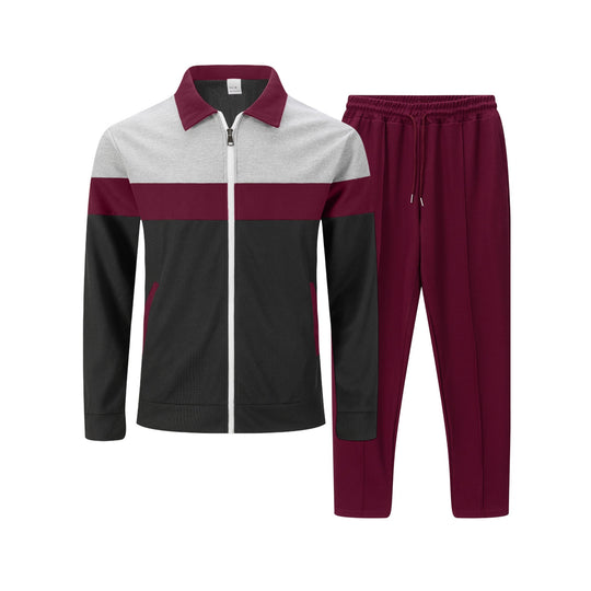 Herren moderdne Freizeitjacke mit kontrastierendem Design und lässigen Chinohosen EB