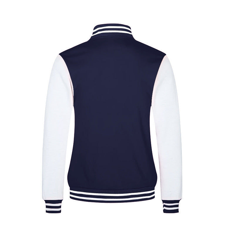 Herren Sportliche Collegejacke mit kontrastierenden Ärmeln und komfortablem Schnitt EB