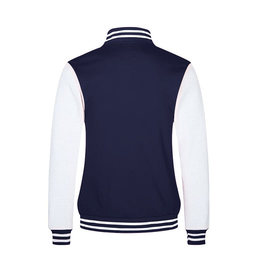 Herren Sportliche Collegejacke mit kontrastierenden Ärmeln und komfortablem Schnitt EB