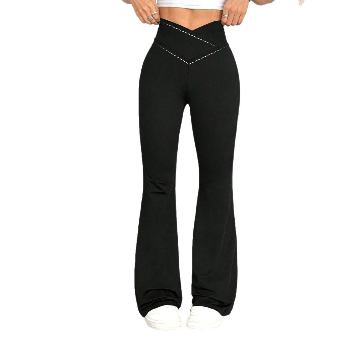Damen Hochgeschnittene Yoga-Leggings mit Bauchkontrolle und 4-Wege-Stretch EB