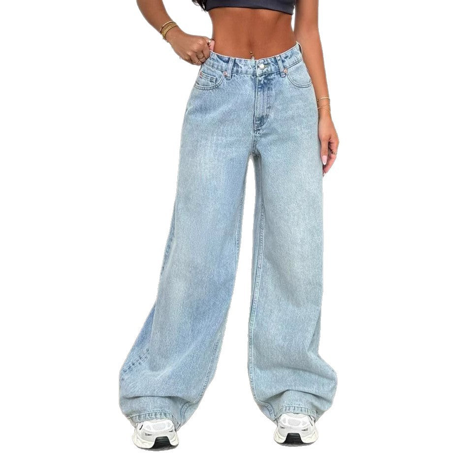 Damen Weite Jeans im lässigen Oversized-Schnitt EB