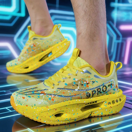 Damen Leuchtende Lauf-Sneaker mit atmungsaktivem Obermaterial und stoßdämpfender Sohle EB