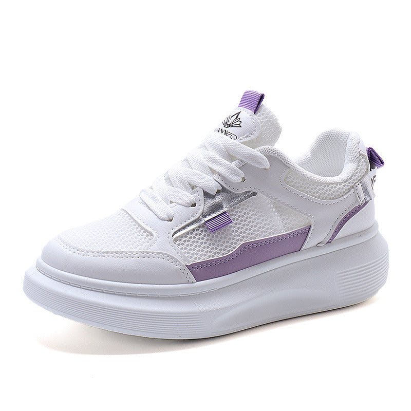 Damen Sportliche Sneakers mit atmungsaktiver Netzstruktur und flexiblem Sohlenprofil EB