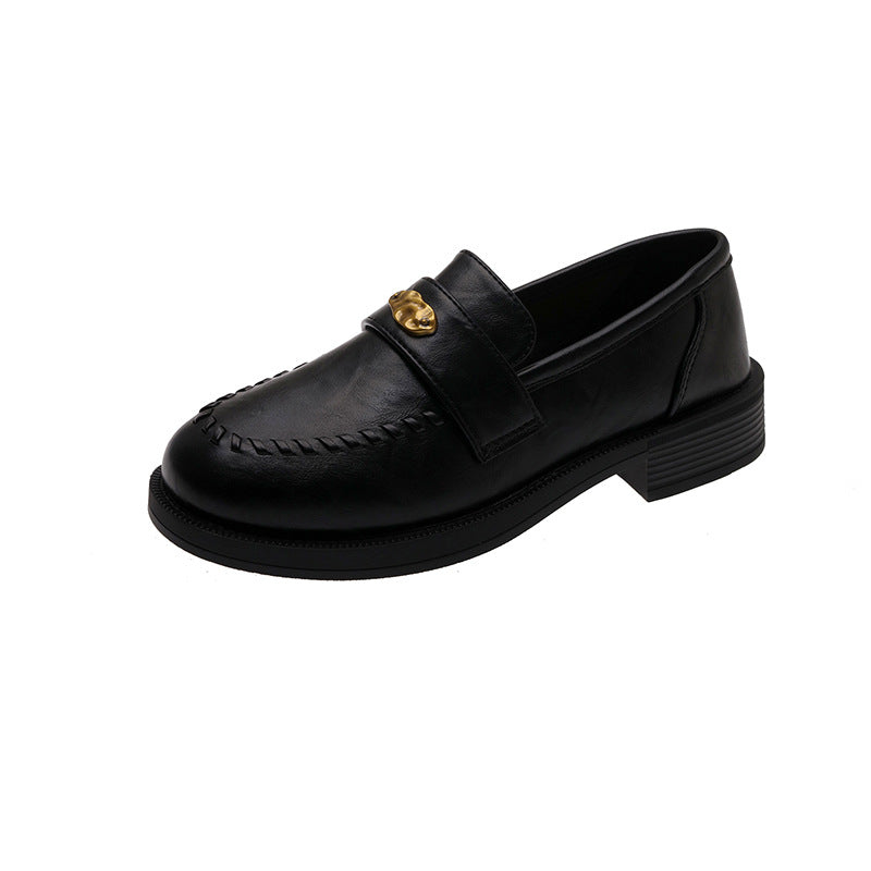 Damen Mokassins mit eleganter Schnalle und kunsthandwerklichem Design EB