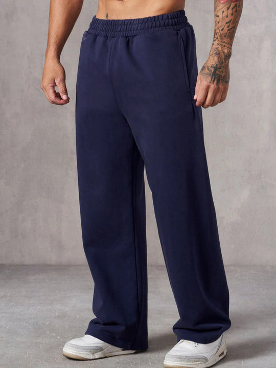Herren Baggy Jogginghose mit elastischem Bund und seitlichen Taschen EB