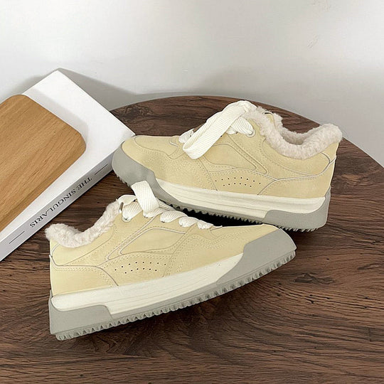 Damen Sneakers mit kuscheligem Innenfutter und rutschfester Sohle EB