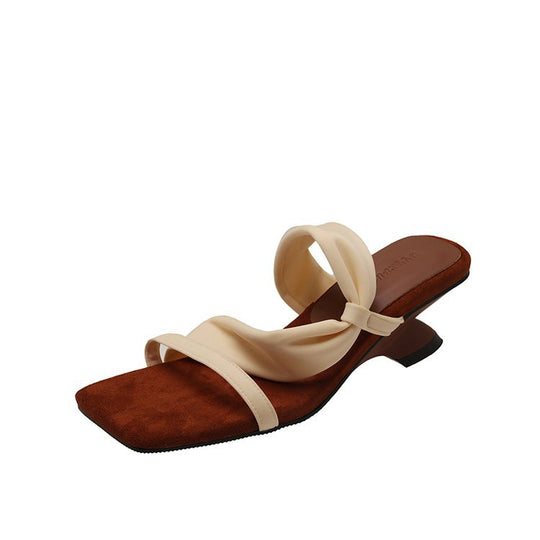 Damen elegante Sandalen mit modischem Riemchen und komfortablem Fußbett EB
