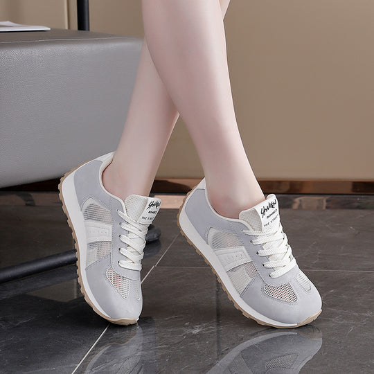 Damen Freizeitsneakers mit atmungsaktivem Mesh-Obermaterial und stoßdämpfender Sohle EB