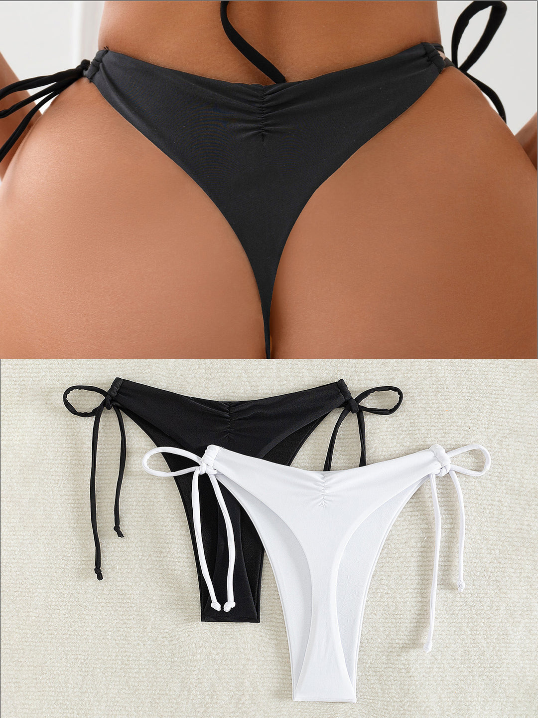 Damen Bikinis mit verstellbaren Seitenbändern EB