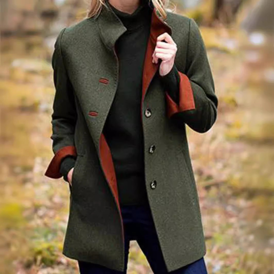 Damen Mantel aus hochwertigem Wolle-Mix EB