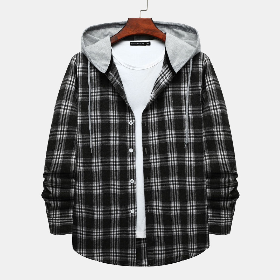 Damen Flanelljacke mit Kapuze EB